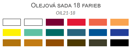 Sada olejových farieb Royal Langnickel 18ks 21ml